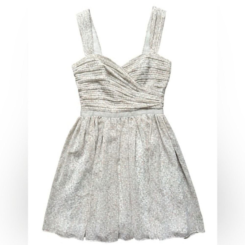 Armani exchange gray/pastel pink  pleated cocktail dress size P0(petite)